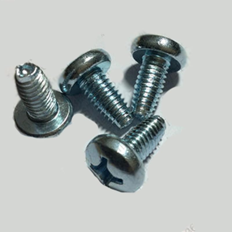 M6 Pan head Self-tapping Screw Triangle thread Lock Bolts Anti-Loose Screws - (Thread Diameter: M6x8mm(40pcs))