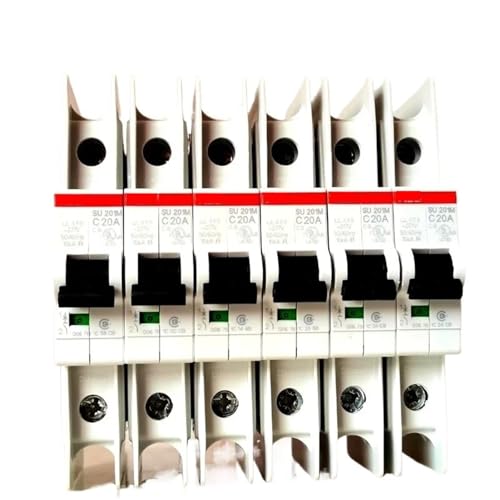 Miniature Circuit Breaker SU200M Series UL489, 1P 2P 3P 4P Air Open SU201M SU202M SU203M SU204M Smart Home(4p,6A)