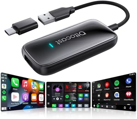 OTTOCAST 2026 Play2Video Ultra Magic AI Box Car Streaming Devices, Wireless CarPlay Android Auto Video Adapter 3 in 1 Built-in Netflix/YouTube Android 12 System