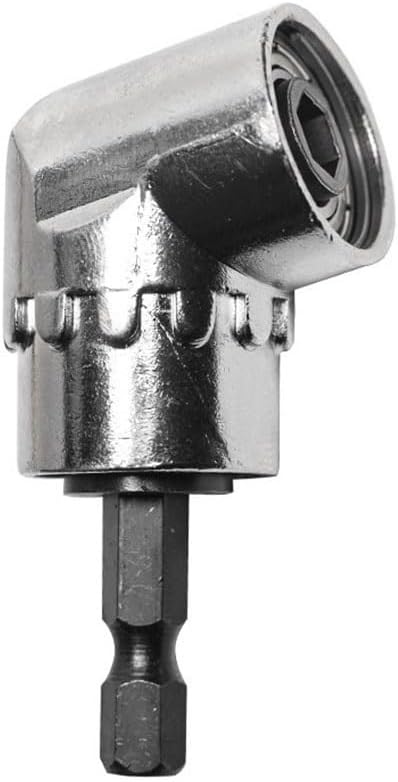 1PCS Drill, Corner Cutter+Batch Head 11 Piece Set, Right Angle 90/105 Degree Multi Angle Screwdriver for Turning, Hand Drill Elbow Batch Head Corner Cutter(Long+11 Batch Heads)