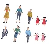 Konstruktionsfiguren-modell – bemalte menschenfiguren helfen dabei, gebäude zu skalieren und die szene auszudrücken, die sie brauchen und wollen.