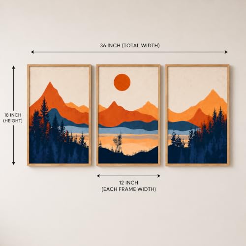 Image of Artsense Modern Landscape Wall Art for Living Room, Bedroom & Office Decor | Premium Artwork Print | Contemporary Nature Inspired Design | Ready to Display Home Decoration (A, 12X18 INCHES)