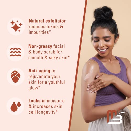 M3 Naturals Himalayan Salt Scrub Infused with Collagen and Stem Cell Natural Exfoliating Body and Face Souffle for Acne Cellulite Dead Skin Scars Wrinkles Cleansing Exfoliator 12 oz - Image 4