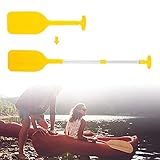 ✅🚣‍♀️【T-förmiger Griff】Die kürzeste Grifflänge beträgt 54 cm und die längste verstellbare 106 cm Der ergonomisch geformte Griff ist rutschfest, was die Traktion und den Komfort der Hand erhöht.