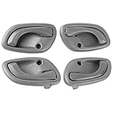 NPAUTO Interior Door Handles Replacement for 1999 2000 2001 2002 2003 2004 Chevy Tracker, Suzuki Esteem Grand Vitara Vitara, Inside Front Rear Left Driver Right Passenger Side, Gray