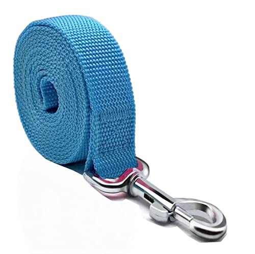 Durable Nylon Dog Leash 4 Ft 5 Feet 6 Foot Long, Walking Training Dog Leashes For Medium Large Dogs, 1 Inch Wide(6Ft,Blue) #TOP1
