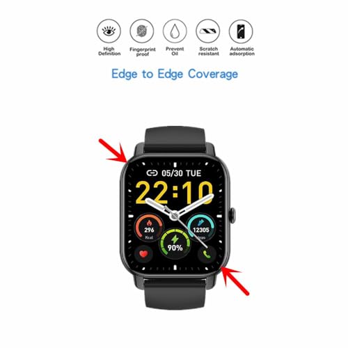 MIHENCE Screen Protector Compatible with Nerunsa 1.85 Inch Smartwatch - Image 3