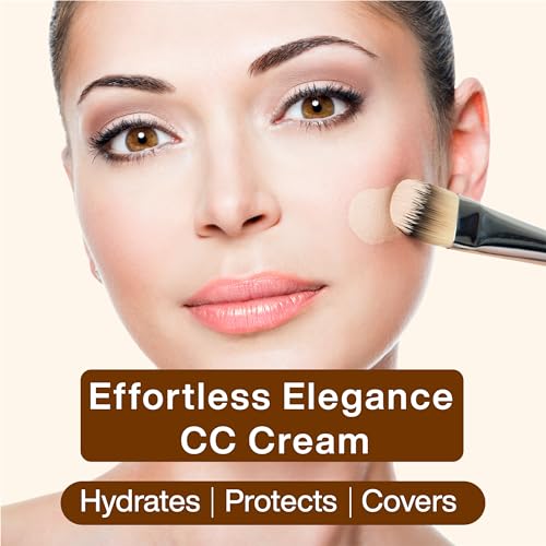 Image of Effortless Elegance CC Cream 50gm with Natural SPF, Conceals Dark Spots, Blemishes & Skin Colour Corrector for Daily Use, All Skin Type, Natural Coverage, 100% Vegan | 02-BRONZE