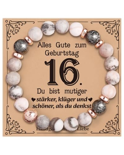 VivaJoy 16. Geburtstag Mädchen Armband - Personalisiertes Geschenk