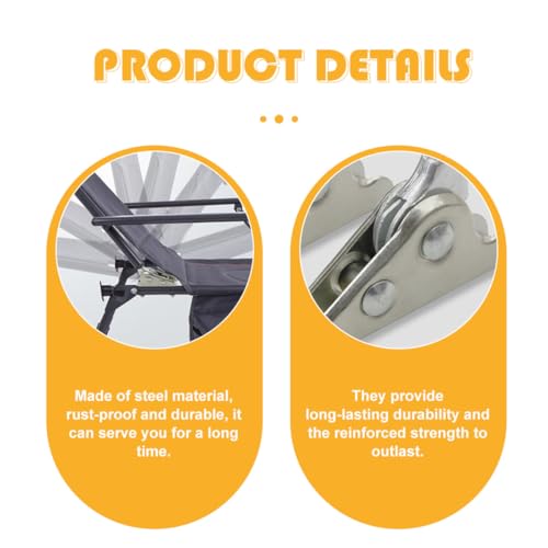 PRETYZOOM 180�x5�i�K���߉\�Ȑ܂肽���݃\�t�@�q���W 2�Z�b�g �ϋv�X�`�[�����W���C���g���� �x�b�h��֎q�A���p�Ƌ�p�q���W