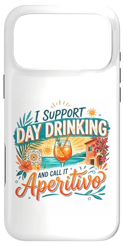 I Support Day Drinking Funny �ċx�� �H�O���̊y���� �X�}�z�P�[�X iPhone 17 Pro Max �p