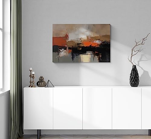 Artnova Abstraktes Leinwandbild I 90 x 60 cm, inkl. Aufhänge-Set, Leinwand-Bilder Fotoleinwand Wandbild Fotogeschenk Bild Dekoration, Foto Wand-Deko für Wohnzimmer Schlafzimmer Flur Bad, 2,6 cm dick