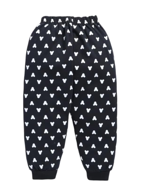 Image of Kids Cotton Casual Cute Mickey Mouse Printed Clothing Set- Full Sleeve T-Shirt And Trousers For Infants /Childs /Baby Boys (in Multicolor, Pack of 1)