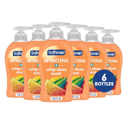 Softsoap Antibacterial Liquid Hand Soap, Crisp Clean Scent, 11.25 fl oz