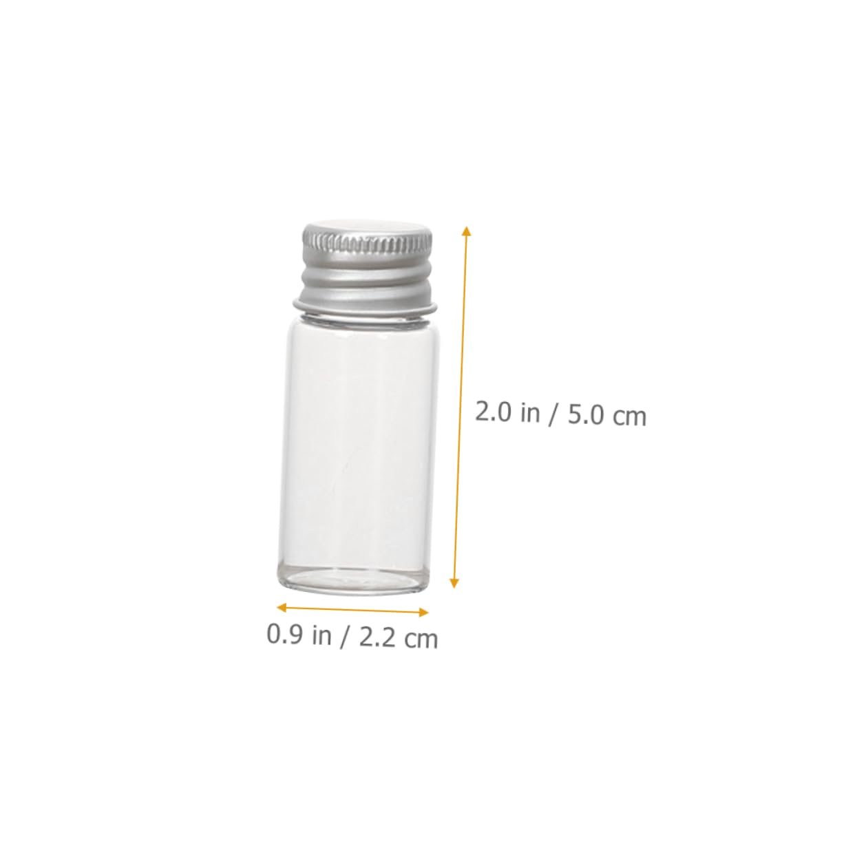 KICHOUSE 12 Pcs 10ml Glass Bottles Aluminum Cap for Reagent Sample Storage Leakproof Lab Chemical Containers