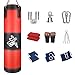 Qooltek Juego de 10 Sacos de Boxeo Huecos con Gancho, Saco de Boxeo para Deportes de Lucha, Saco de Boxeo para niños y niñas, niños y Adolescentes, Fitness, 100 cm φ30 cm