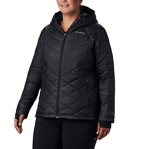 Image of Columbia Women's Omni-Heat Reflective Heavenly Hooded Hiking & Trekking Down Standard Length Jacket