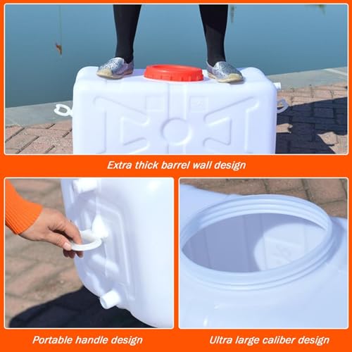 Réservoir de stockage d'eau plastique horizontal portable de camping