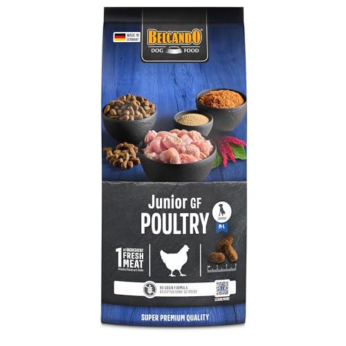 BELCANDO Junior GF Poultry [1 kg] getreidefreies Hundefutter | Trockenfutter ohne Getreide für Junge Hunde… – Ansicht 1