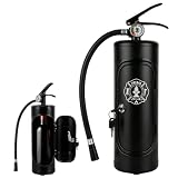 Feuerlöscher Weinschrank, Mobile Bar, Neuheit für Liebenden Feuerwehrmann, Wein Aufbewahrungsboxen, Handgefertigte -Geschenk for Whisky-Liebhaber und Feuerwehrleute（Es ist innen leer） (Schwarz)