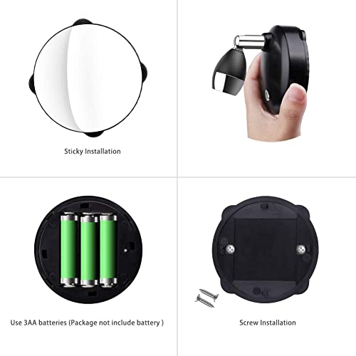 Leastyle Wireless Spotlight Battery Operated Spot Light Up Lights Indoor Mini Accent Lights Dimmable Art Lights Led Spotlights With Remote Stick On Anywhere Rotatable Wall Light (Rgb 2 Pack) #TOP5