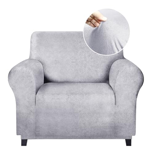 molasofa Chair Covers - Couch Cover for Leather Couch, Soft and Washable Chair Covers with Leather-Like Quality. Non-Pilling, Non-Slip 1-Piece Couch Cover for Dogs, Cats, and Kids (Marbling)