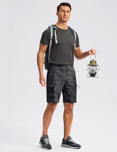 Image of G Gradual Men's Hiking Cargo Shorts 9 inch Quick Dry Lightweight with 4 Pockets