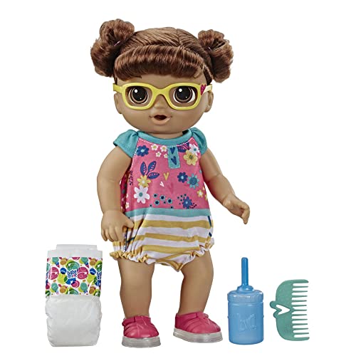 Boneca Baby Alive Bebê Passos e Sorrisos Morena - Com sapatos que se iluminam - E5248 - Hasbro