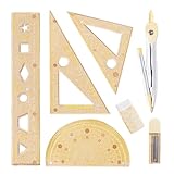 Kit de Géométrie Captivant: Le kit présente un design ludique inspiré du capybara avec des motifs cartoon mignons sur la boîte et les outils. Il transforme le dessin et la mesure en une expérience d'apprentissage engageante, rendant les mathématiques amusantes pendant les cours ou les devoirs.