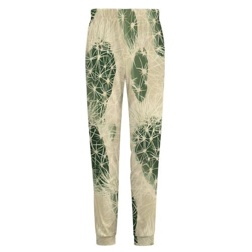 Desert Cactus Thorns Landscapes Men's Pajama Pants Lounge Pant Sleepwear PJ Bottoms4