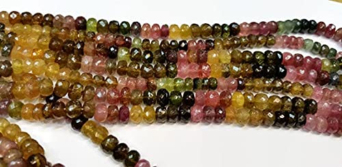 Tourmaline rondelles facettées 6mm pour fabriquer un cadeau fait main