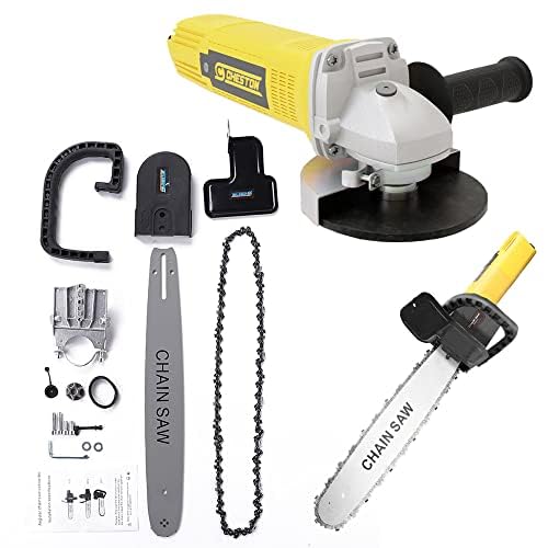 Cheston Angle Grinder | Grinder Machine Auxiliary Handle with Cheston Electric | Chainsaw Bracket Adapter Set for Angle Grinder Machine Woodworking Tool - 850W Yellow (B0CQRF3GXQ) Amazon Price History, Amazon Price Tracker