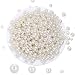 Naler 500pcs Assorted Pearl Beads for DIY Jewelry Making Vase Fillers Table Scatter Wedding Birthday Party Home Decoration, Ivory&White, 0.15/0.23/0.30/0.39 inch