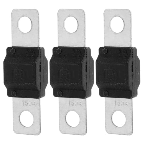 Kit de 3 fusibles automotrices de reemplazo de 150 A para vehículo, con materiales plástico y metal, transmisión estable de corriente y reemplazo conveniente para sistemas eléctricos automotrices miniatura 1