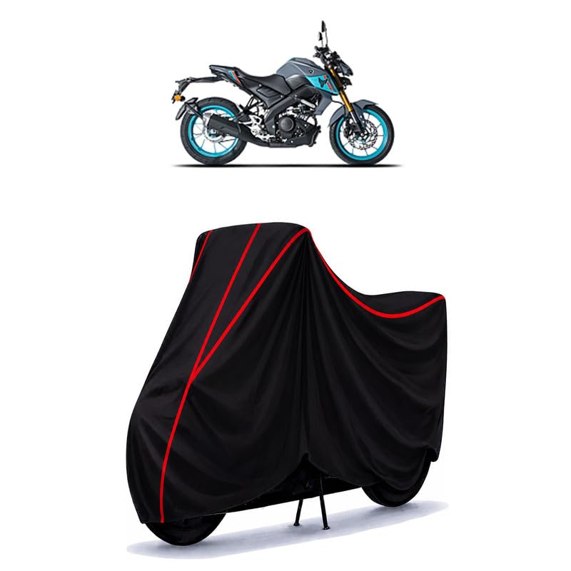 Image of 390 Duke Standard Water Resistant Bike Cover for All Motorcycles & Rain | Heavy Duty Taffeta Fabric | UV Protection, Dustproof, Scratchproof | All Weather Two Wheeler Body Cover with Elastic Bottom