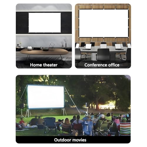 Pantalla de proyector portátil plegable 100 pulgadas 16:9 miniatura 7
