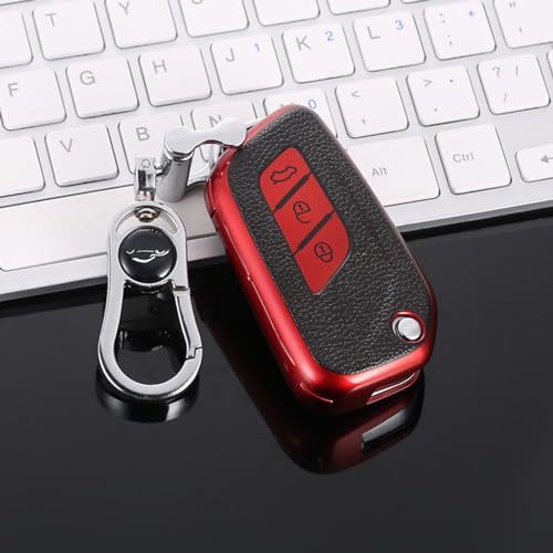 Cubierta de la caja de la llave para Baic Senova X25 X35 y Changhe Q25 con anillo protector TPU