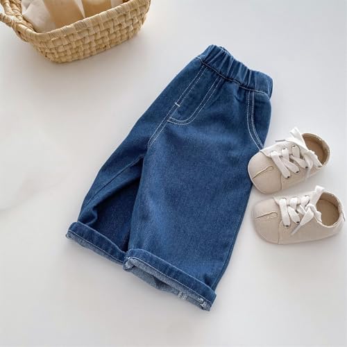 Kids Girls Baggy Cargo Jeans Multi-Pocket Pants Vintage Casual Hip Hop Joggers Loose Elastic Waist Denim Pants4
