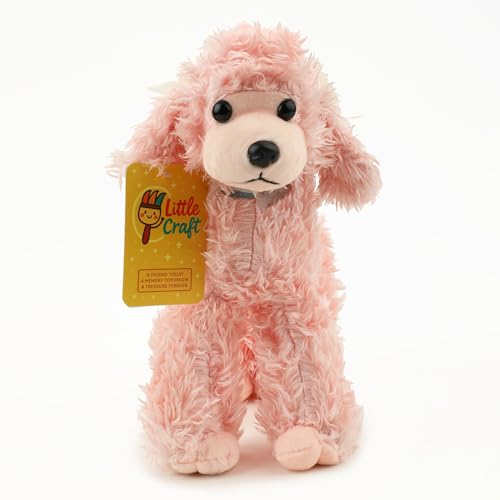 Image of Pink Dog Soft Toy for Kids Stuffed Soft Toy with Cute Hug-Friendly Plush for Babies, Toddlers & Children Safe, Lightweight & Easy to Clean (36CM)