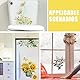 Haohai 4 x Blätter Blumen WC-Sitz-Deckelaufkleber, Sonnenblumen-Aufkleber für Badezimmer, WC-Deckelaufkleber, abnehmbar, selbstklebend, WC-Deckelabdeckung, , Vinyl, Wandkunst, Schild, Dekor (4)