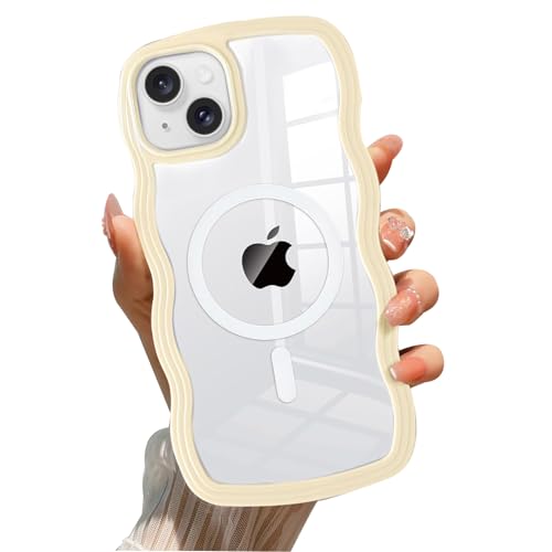 Coque iPhone 13/14 magnétique jaune évite chutes et chocs