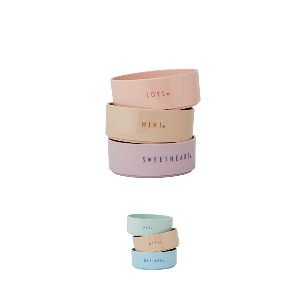 Design Letters Mini Favourite Tritan bowl starter set for kids (Lavender) | Unbreakable cereal and soup bowls for baby | Suction baby bowl | BPA-free, BPS-free, drop-safe and Dishwasher Safe