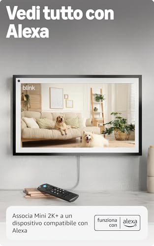 Videocamera Mini 2K+ Blink (ultimo modello) | Videocamera di sicurezza domestica con alimentatore plug-in, risoluzione video 2K, zoom 4x, visione notturna a colori | 1 videocamera – Nera 7 Videocamera Mini 2K+ Blink (ultimo modello) | Videocamera di sicurezza domestica con alimentatore plug-in, risoluzione video 2K, zoom 4x, visione notturna a colori | 1 videocamera – Nera - immagine 7