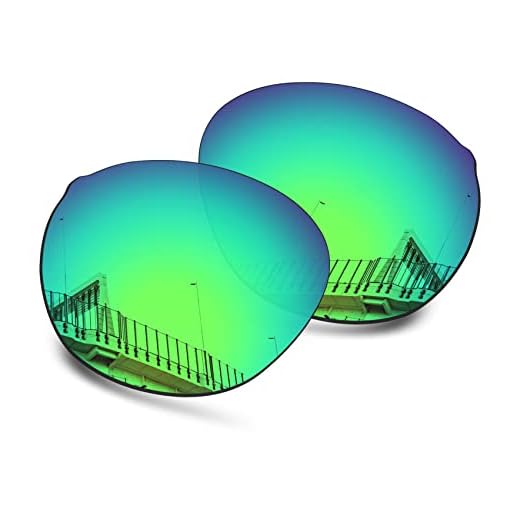 Well-aimed Lentes de substituição compatíveis com óculos de sol Oakley Spindrift OO9474 - irídio verde polarizado