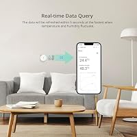 SONOFF SNZB-02P Zigbee Temperatur- und Feuchtigkeitssensor,Smart Thermometer Hygrometer mit Komfortalarm,Zigbee Temperatursensor Kompatibel mit Alexa/Google Home/HA/IFTTT,Zigbee Hub Erforderlich. – Ansicht 5