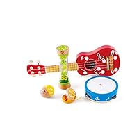 5pc Hape Mini Band Set Kids/Children Wooden Musical Instruments Music Toy 3y+