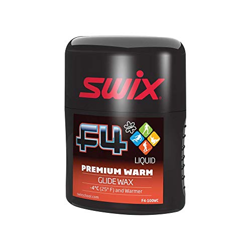 Swix F4 Premium Warm Performance Wax Rub On with 100ml Sponge Top Applicator, Black Swix F4 Premium Warm Performance Wax Rub On with 100ml Sponge Top Applicator, Black