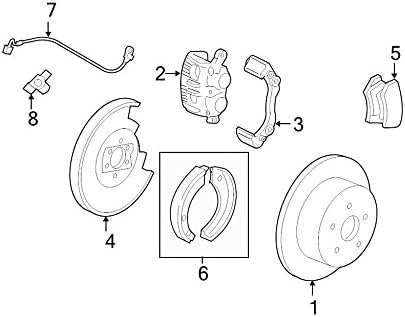 Ford 4L3Z-2C029-AA, Parking Brake Backing Plate