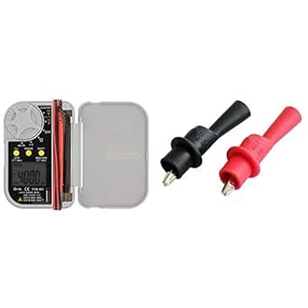 OHM(オーム電機) デジタルマルチテスター TDB-401 (04-1891) &amp; テスター棒用ワニグチクリップ【セット買い】