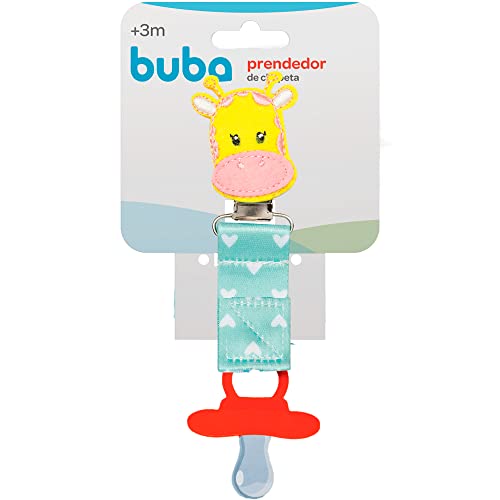BUBA Prendedor de Chupeta Animal Fun Girafa, Multicolor